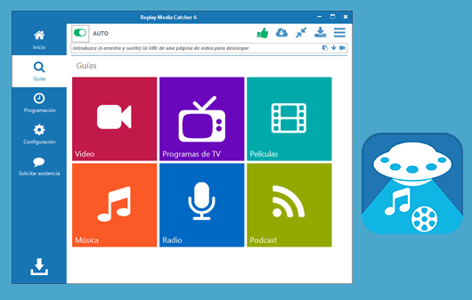 Pantalla Replay Media Catcher